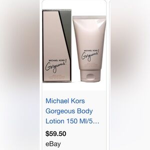 MICHAEL KORS
Gorgeous.  BODY LOTION
LOTION POUR LE CORPS
200 ml € 6.7 US fl.oz.